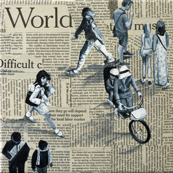 Menschen 20 x 20 cm