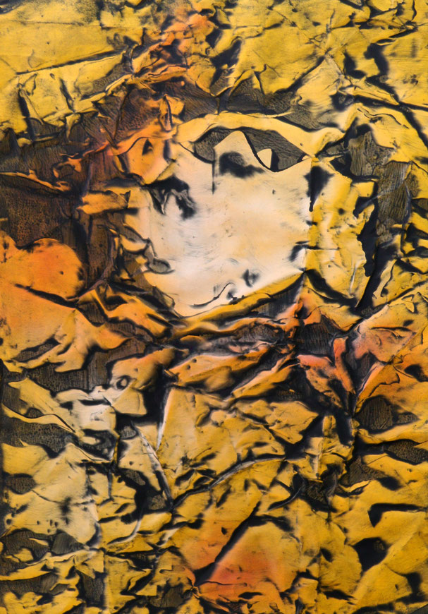Frottage auf Papier 70 x 100 cm