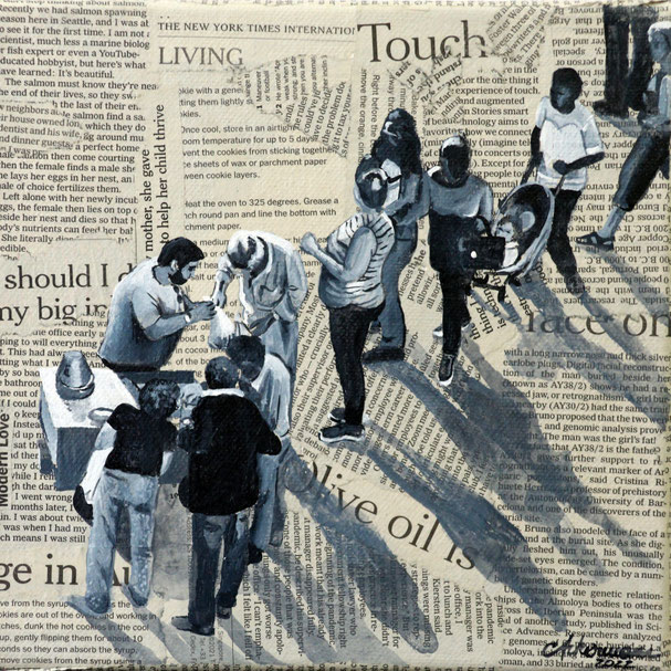 Menschen 20 x 20 cm