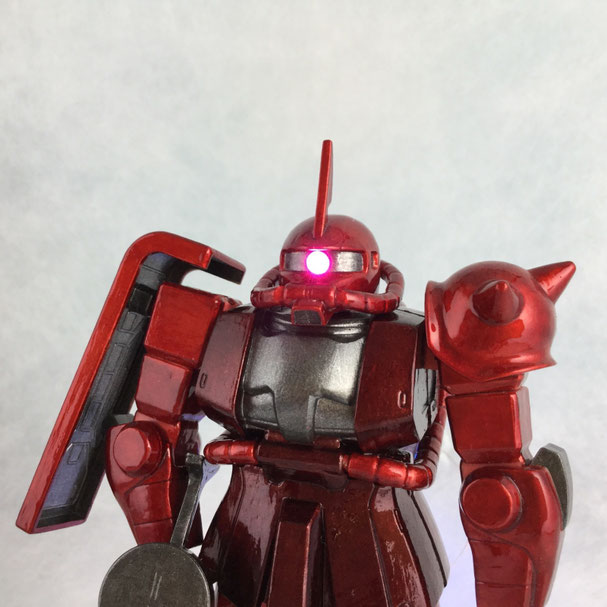 RG ザク II シャア専用 本体から武器までキャンディ塗装 RG ザク II シャア専用 本体から武器までキャンディ塗装