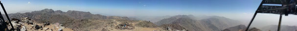 360° Panorama vom Gipfel des Toubkal