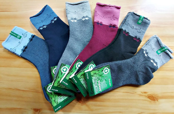 Warme Thermo Socken aus Bambus Viskose