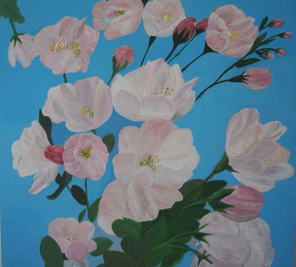 Lis: Zarter Frühling, Leinwandbild 75 x 70 cm 