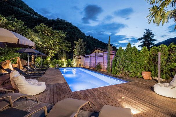 Vista dell'Hotel Eggentaler a Bolzano Cornedo in Alto Adige