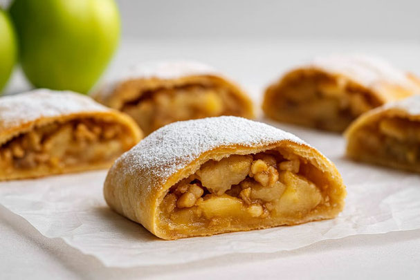 Der Südtiroler Apfelstrudel ist sehr beliebt bei Gästen wie bei Einheimischen