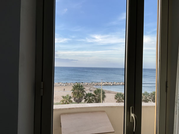 Blick aus unserer Ferienwohnung in Trapani