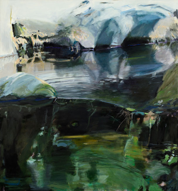  am Fluss 2013 160 x 150 cm Öl / Leinwand