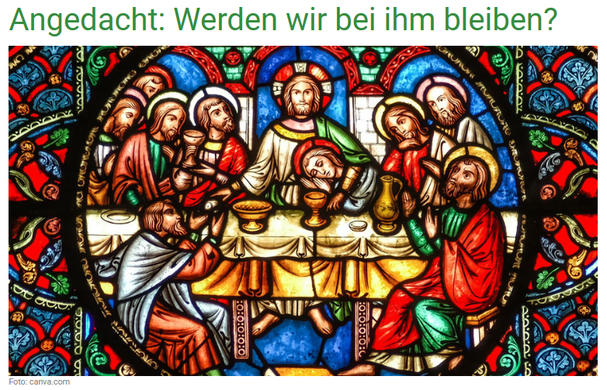 Andacht an Gründonnerstag