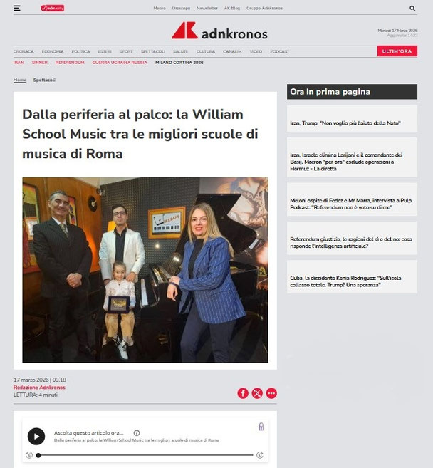 Da sx: Fabio, William, Laura e la piccola Suemy Feliziani - Fondatori della William School Music