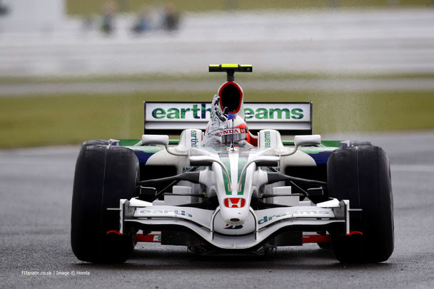  (Rubens Barrichello alla guida della Honda RA108)