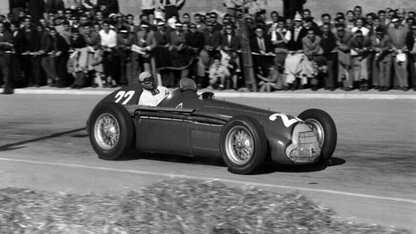 Fangio al gp di Spagna 1951