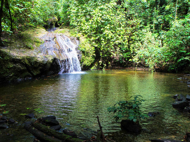 Mooie waterval in Sabah op Borneo