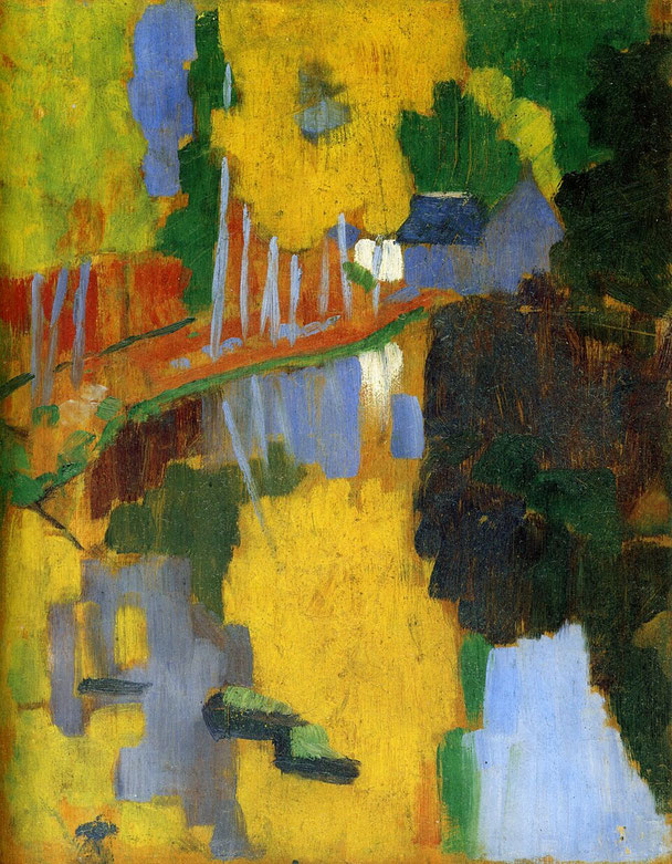 Maler Serusier, Der Talisman, Le Talisman, L'Aven au Bois d'Amour, 1888