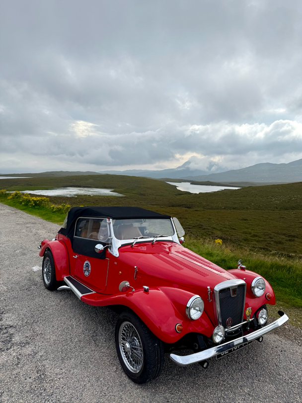 Old British car in Scotland