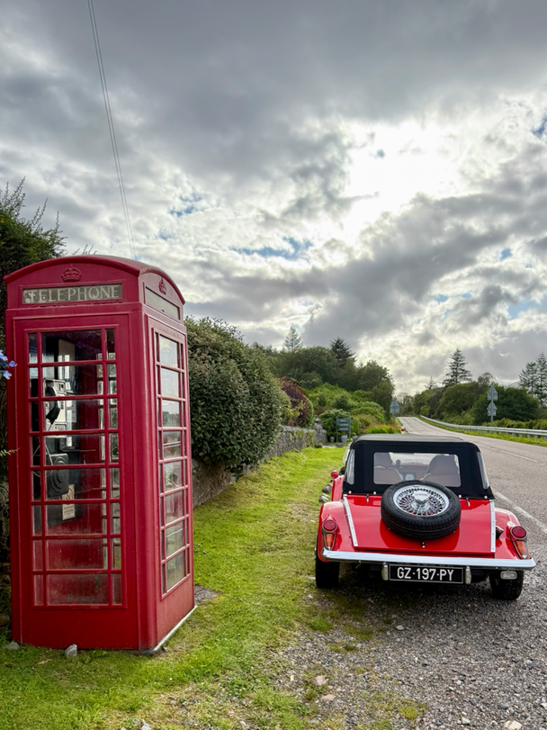 UK road trip in classic car