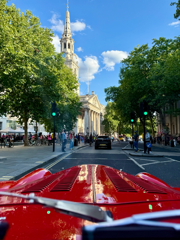 Old British car in London