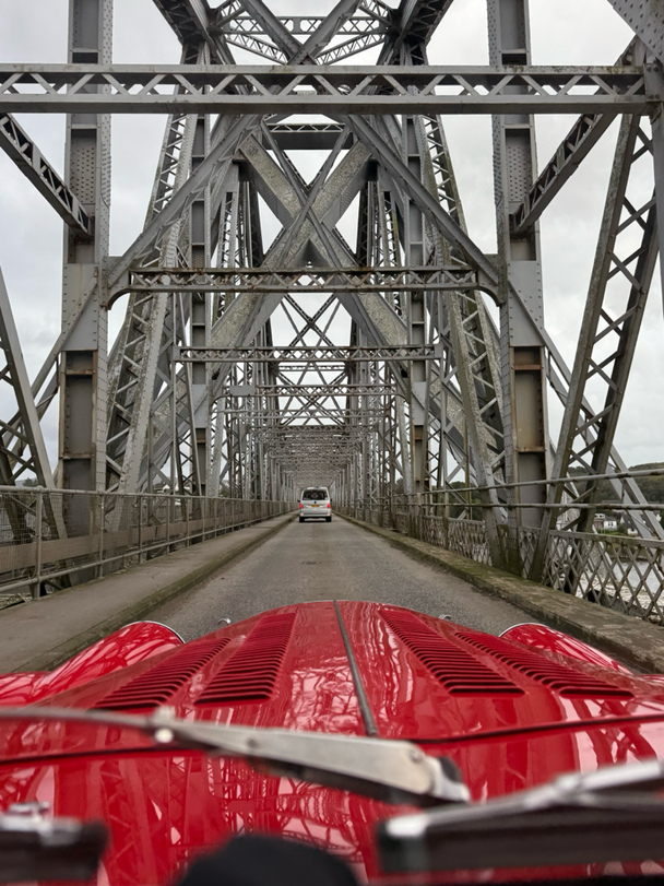 UK road trip in old british car