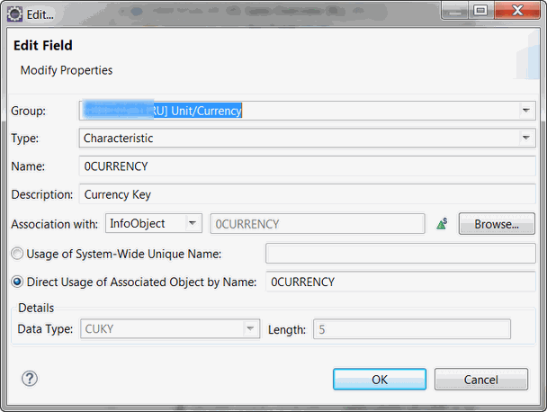 Edit field properties