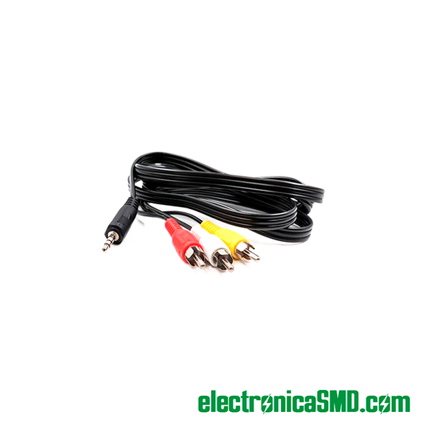 cable auxiliar plug 3.5mm a 3 rca macho guatemala, guatemala, electronica, cable adaptador plug rca, rca, plug 3.5mm a rca, aduio video rca