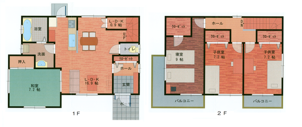 新築住宅 御代田町Ⅱ 間取 長野県 佐久市 あづま不動産 田舎暮らし