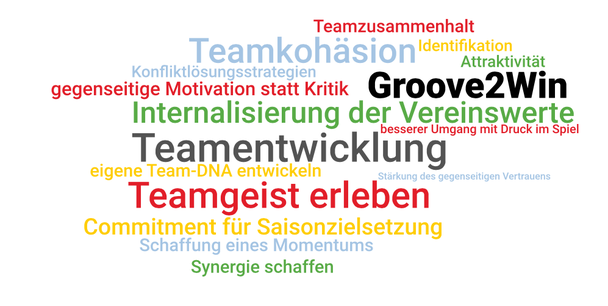 Image Tagcloud Groove2Win - Teamentwicklung im Fußball