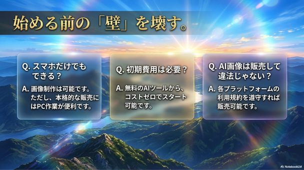 Q. 絵が描けなくてもできますか？  A. はい。現在はAIを活用することで絵の経験がなくても作品制作が可能です。