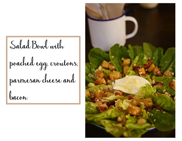 Salad, Salat, poached egg, pochiertes Ei, Bacon, Cebu City, Lunch, Dinner, Philippines, preservecuriosity, preserve curiosity, travel, reisen