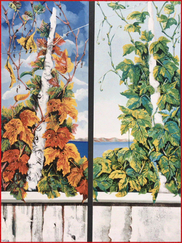 Giovan Battista Rotella: "L'autunno e la Primavera"del 1992.Ubicazione collezione priva-ta.