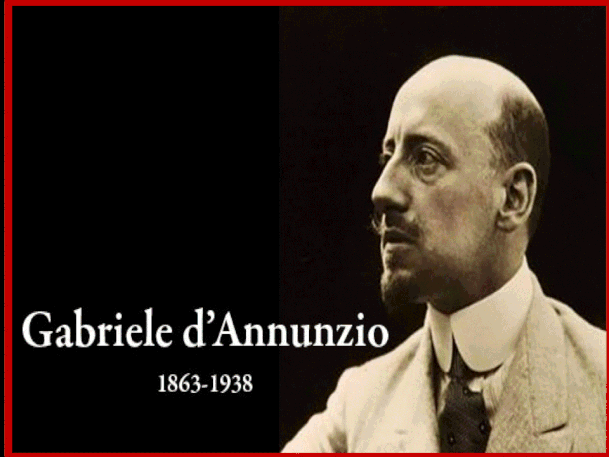 Gabriele D'Annunzio nato a Pescara il 12 marzo 1863 e deceduto a Gardone Riviera, il 1 marzo 1938. "Riaccendere un amore è come riaccendere una sigaretta.Il tabacco s’inve-lenisce; l’amore, anche".