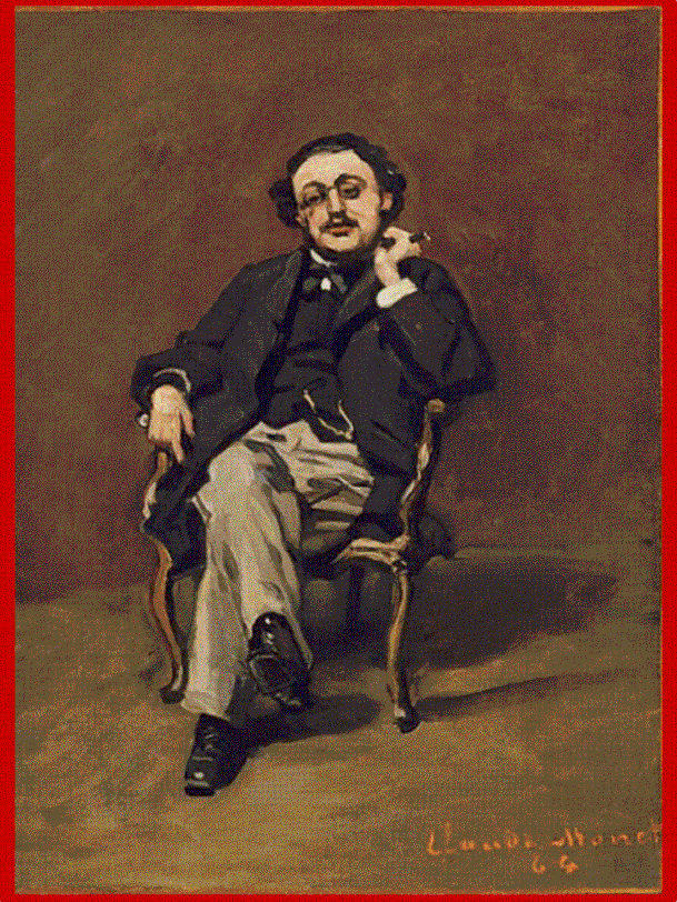  Claude Monet, Ritratto di uomo seduto/Il dottor Leclanché (Portrait d’homme assis/Le docteur Leclanché), 1864..