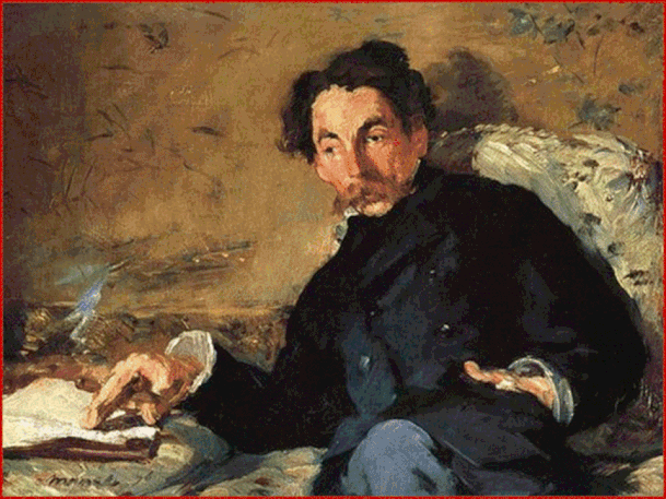 Edouard Manet (1832–1883) ,"Ritratto di Mallarmé con Sigaro", 1876. L'opera è conser-vata al Musée d'Orsay di Parigi.