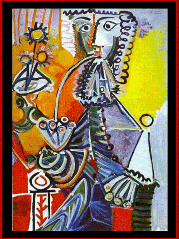 Pablo Picasso "Cavaliere con Pipa"del 1968.
