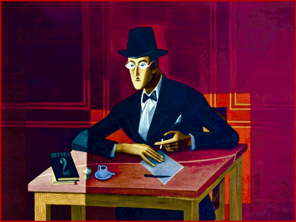 Ritratto di Fernando Pessoa, particolare. José de Almada Negreiros. 1964.