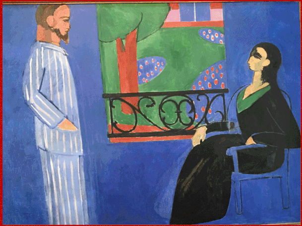 Henri Matisse (1909-1912)."Conversazione",olio su tela. Museo Ermitage  San Pietrobur-go Russia. Fotografia di Gennarino Borrello. 