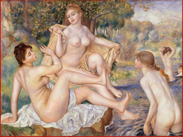 Pierre-Auguste Renoir Le grandi bagnanti (1884-87) Philadelphia Museum of Art.