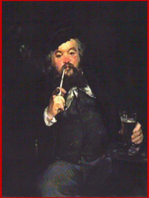 Edouard Manet (1832–1883) :"Le bon bock",in italiano "Un buon boccale di birra," 1873, Museo d’Arte di Filadelfia, USA.