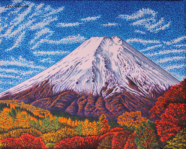 錦秋の富士　山梨