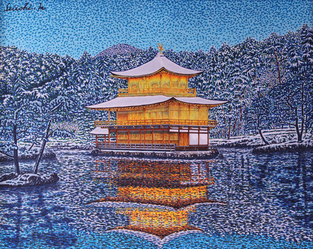 雪の金閣寺　京都