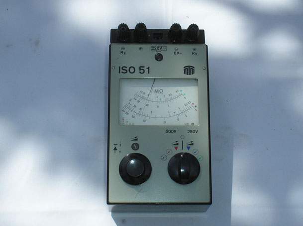 MTM Messtechnik Mellenbach DDR  Isolations Messgerät Typ. ISO  51 von  1978
