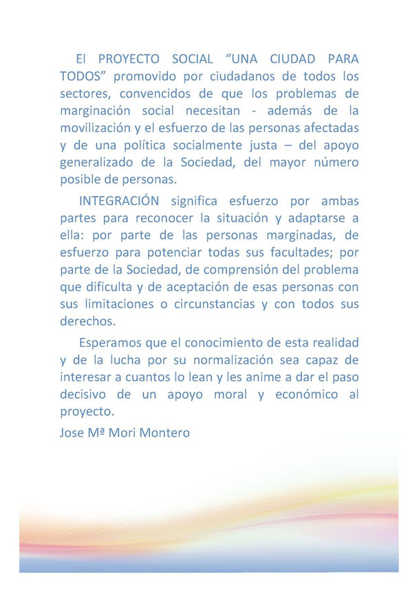 Jose Mª Mori Montero. Presidente de "Una ciudad para todos"