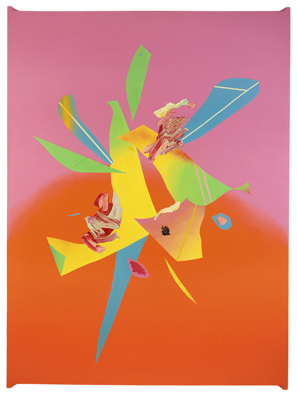 Collage Painting #4, 2016, mixed media on canvas on canvas, 180x130 cm 