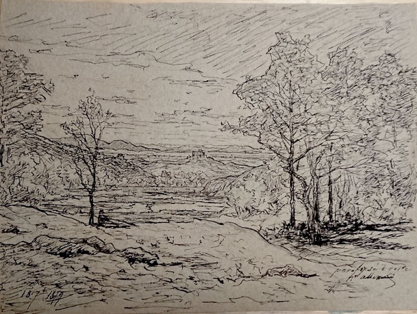 H. Allemand, plume. 21 x 30 cm