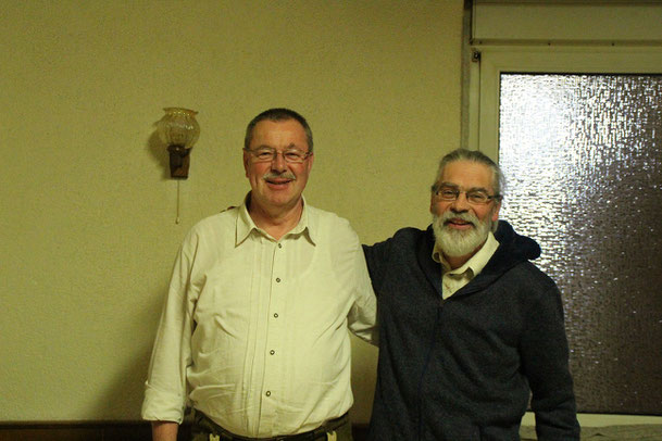 v.l Joachim Wilhelm und Dietmar Federkeil