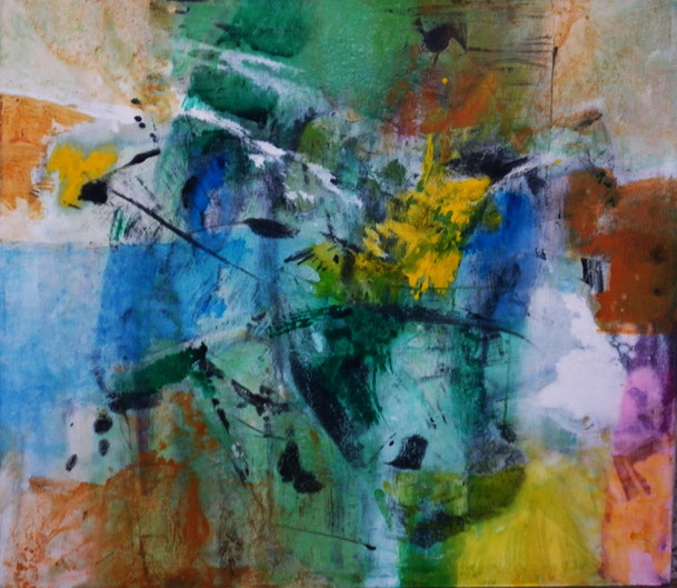 olio e acrilico su tela 80x90
