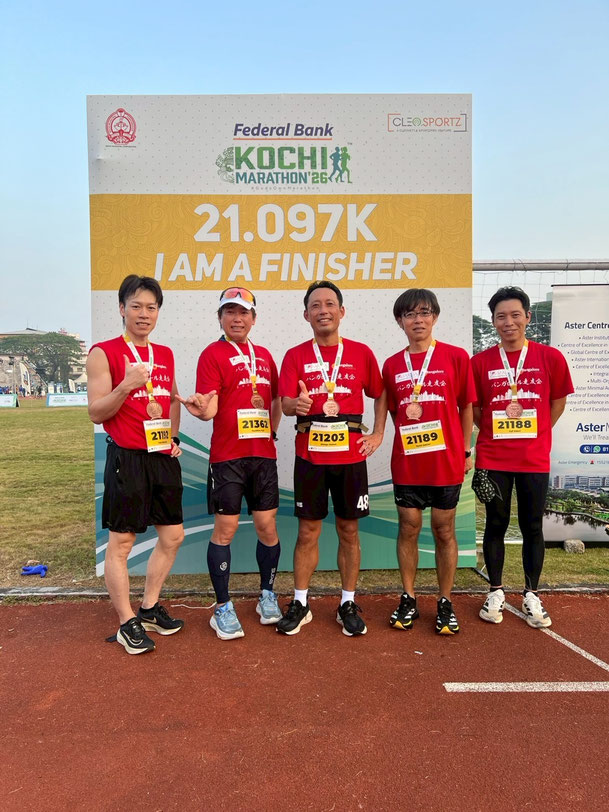 2026年2月、近隣のケララ州で開催されたコチハーフマラソンに出走しました。