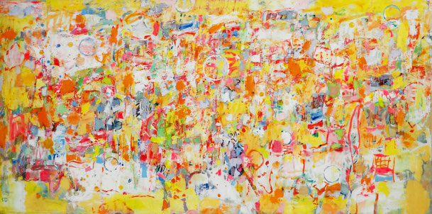 gerSCh* 2026  EREIGNISFORM  Öl auf Nessel  60 x 120cm 