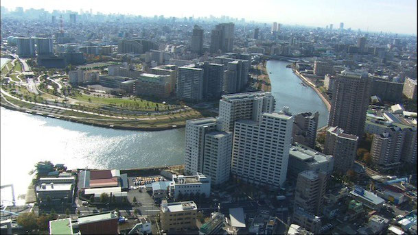イニシア千住曙町:空撮(東から)