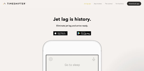 Timeshifter App Website