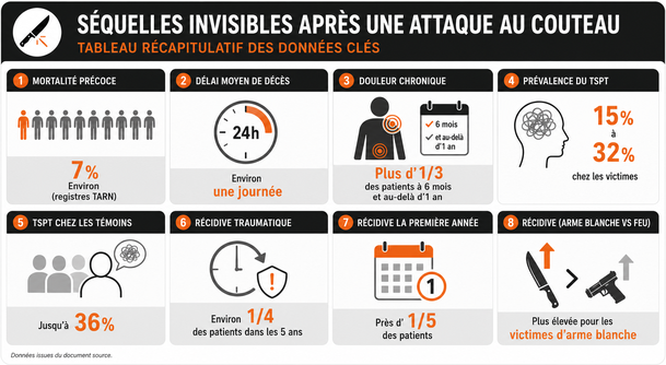 Séquelles invisibles après une attaque au couteau