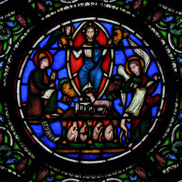 Vitral de la Basílica de Saint-Denis